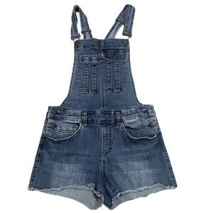 EIGHTYTWO ARDENE KIDS DENIM SHORTS OVERALLS IN SIZE 7